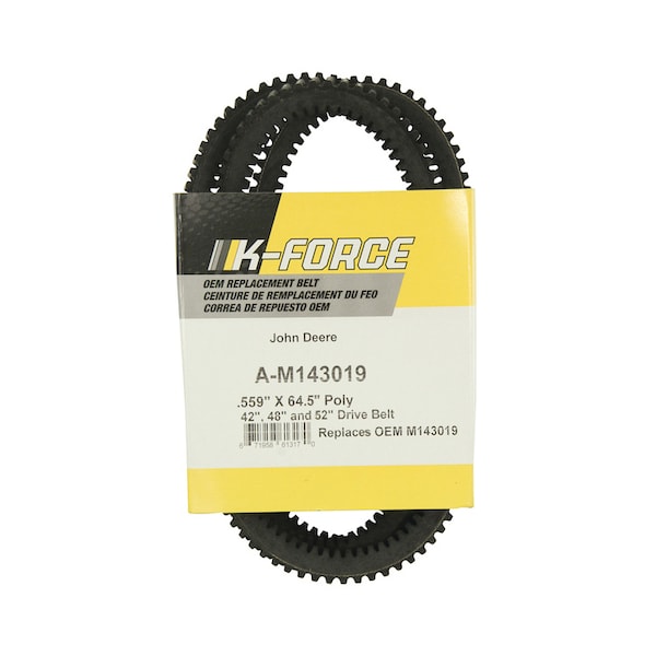 A & I Products Belt, Drive Cogged Top & Bottom 15" x3.5" x1.2" A-M143019 - main